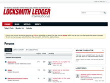 Tablet Screenshot of forums.locksmithledger.com